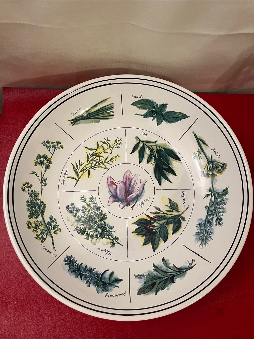 WILLIAMS-SONOMA Portugal,12”3/4 D 2”3/4 H  Design Ceramic PASTA SERVING BOW